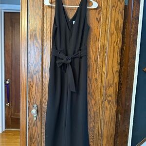 Anthropologie Black Jumpsuit with Belt